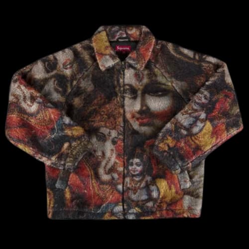 Supreme Ganesha Faux Fur Jacket 'Black'