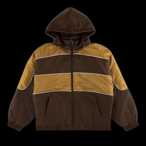 Supreme Sports Piping Puffy Jacket 'Brown'