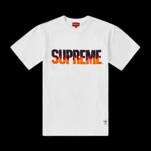 Supreme Flames Short-Sleeve Top 'White'