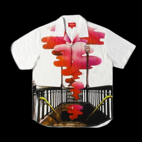 Supreme The Velvet Underground Rayon Short-Sleeve Shirt 'White'