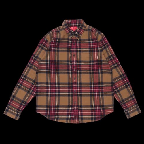 Supreme Tartan Flannel Shirt 'Tan'