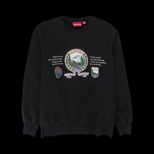 Supreme Mountain Crewneck 'Black'