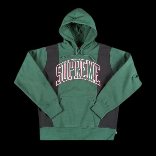 Supreme Paneled Arc Hooded Sweatshirt 'Green'