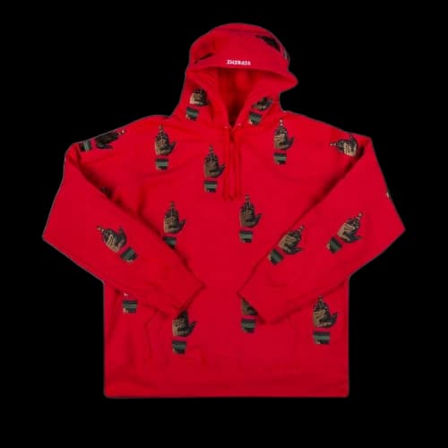 Supreme Dead Prez RBG Embroidered Hooded Sweatshirt 'Red'