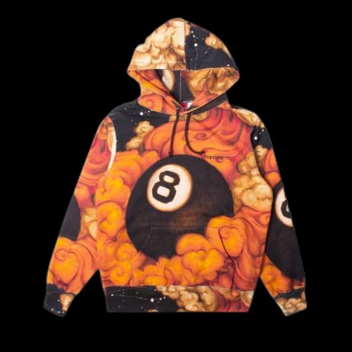 Supreme Martin Wong 8-Ball Hooded Sweatshirt 'Multi'