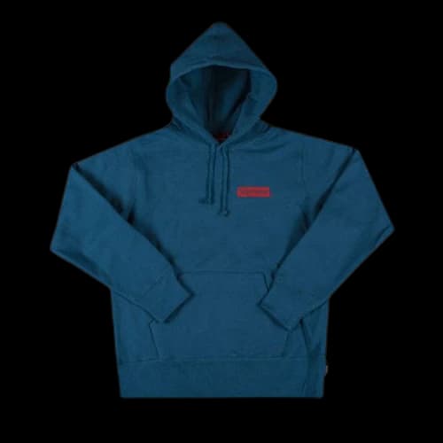 Supreme Stop Crying Hooded Sweatshirt 'Blue'