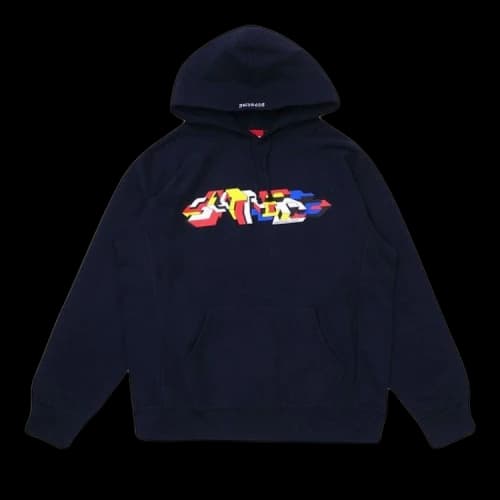 Supreme Delta Logo Hooded Sweatshirt 'Navy'