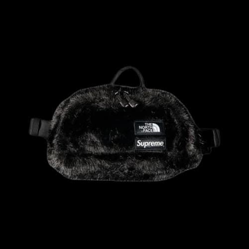 Supreme x The North Face Faux Fur Waist Bag 'Black'