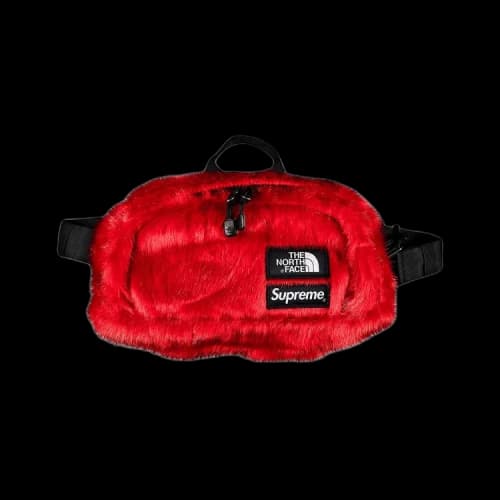 Supreme x The North Face Faux Fur Waist Bag 'Red'