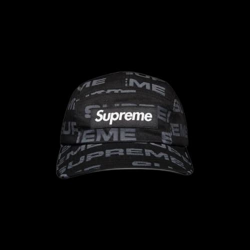 Supreme Reactive Print Camp Cap 'Black'
