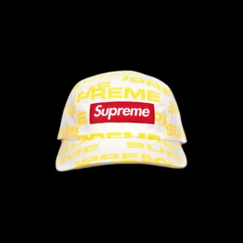 Supreme Reactive Print Camp Cap 'White'