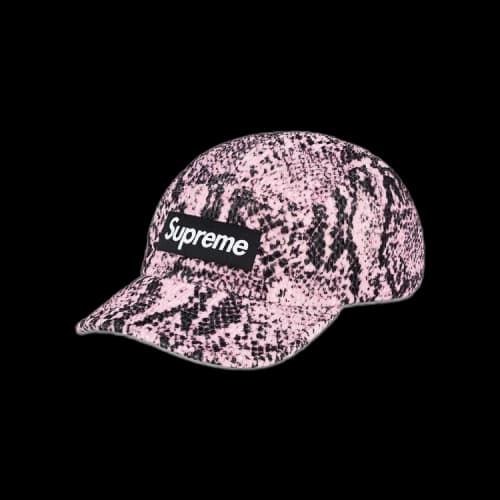 Supreme Snakeskin Corduroy Camp Cap 'Pink'