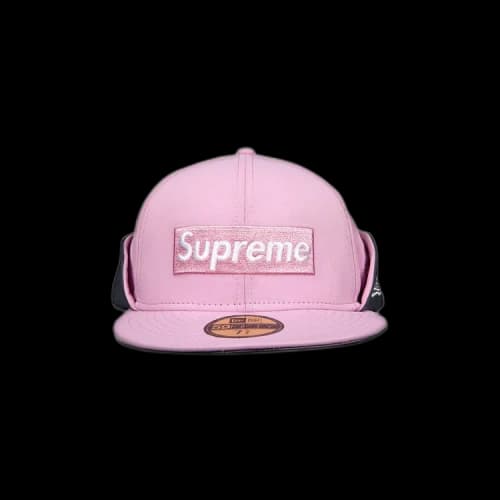 Supreme x WINDSTOPPER Earflap Box Logo New Era 'Pink'