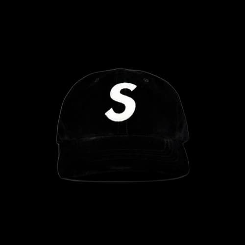 Supreme Velvet S Logo 6-Panel 'Black'