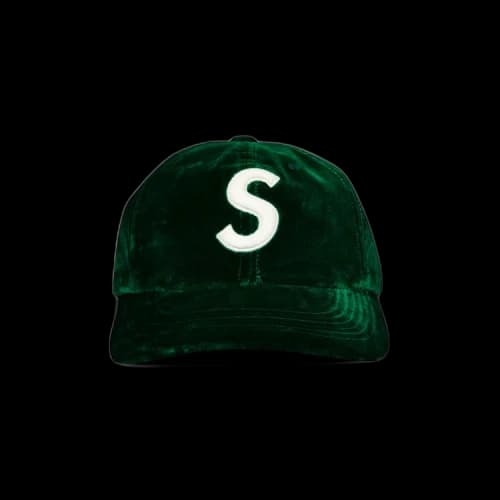 Supreme Velvet S Logo 6-Panel 'Green'