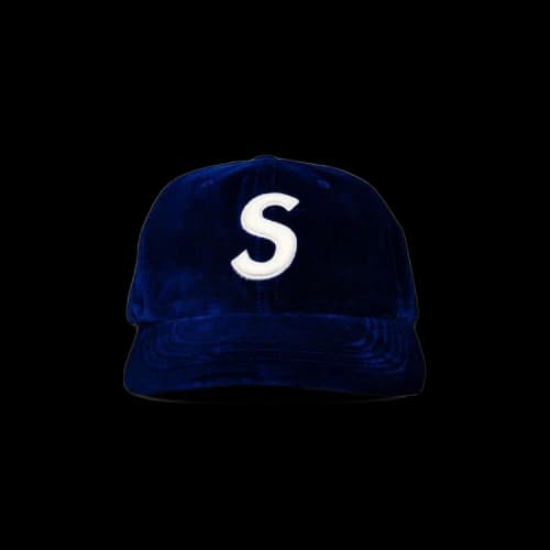 Supreme Velvet S Logo 6-Panel 'Royal'