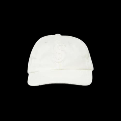 Supreme Velvet S Logo 6-Panel 'White'