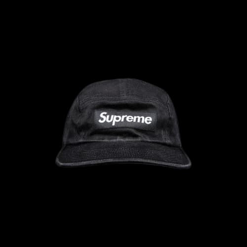 Supreme Washed Chino Twill Camp Cap 'Black'