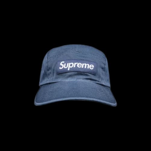 Supreme Washed Chino Twill Camp Cap 'Slate'