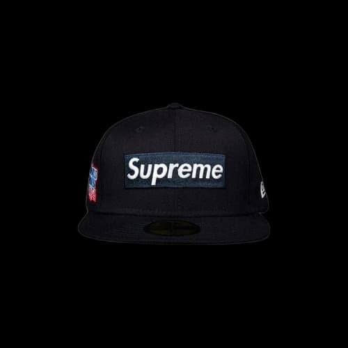 Supreme World Famous Box Logo New Era 'Navy'