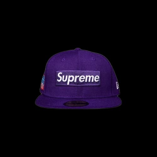 Supreme World Famous Box Logo New Era 'Purple'