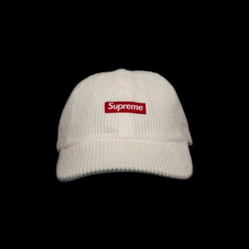 Supreme Ripple Corduroy Small Box 6-Panel 'White'