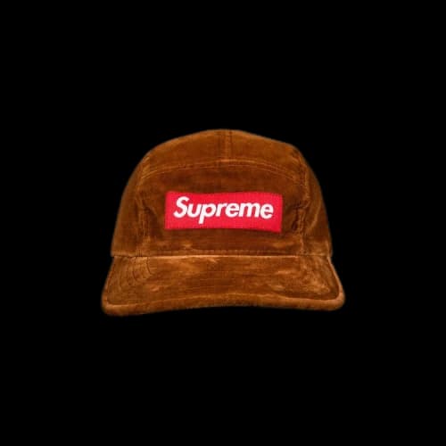 Supreme Velvet Camp Cap 'Brown'