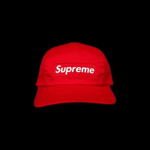 Supreme Inset Logo Camp Cap 'Red'