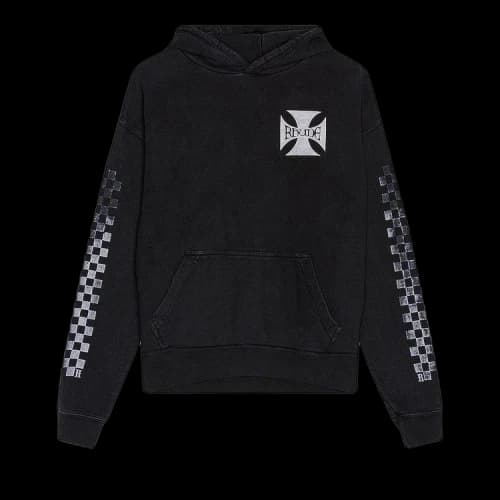 Rhude Classic Checker Graphic Hoodie 'Blue'