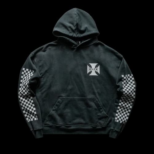 Rhude Classic Checkers Hoodie 'Black'