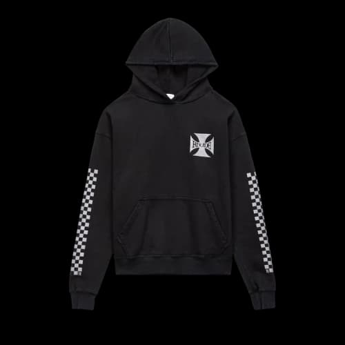 Rhude Classic Checkers Hoodie 'Black'