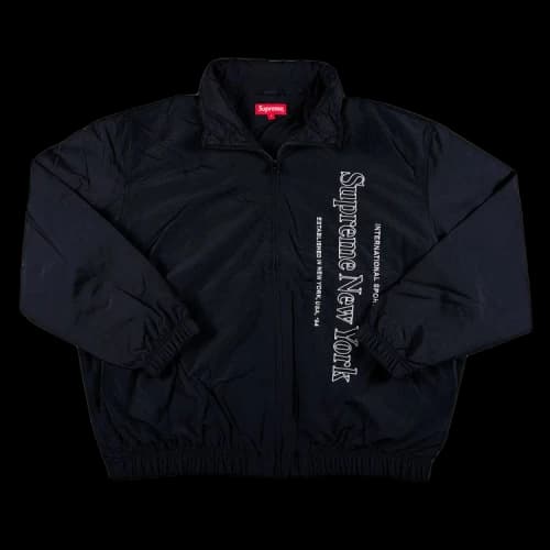 Supreme Side Logo Track Jacket 'Black'
