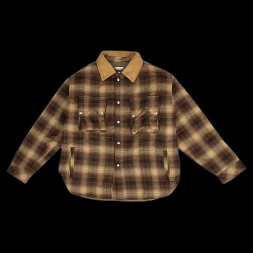 Rhude Sherpa Snap Suede Jacket 'Brown'