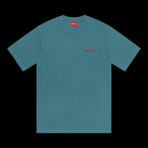 Supreme Washed Short-Sleeve Tee 'Aqua'