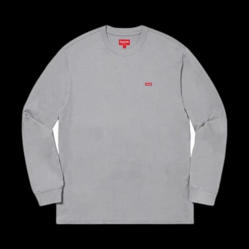 Supreme Small Box Long-Sleeve Tee 'Grey'