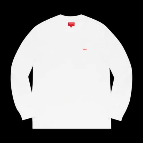 Supreme Small Box Long-Sleeve Tee 'White'