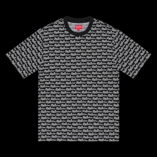 Supreme Stay Positive Jacquard Short-Sleeve Top 'Black'
