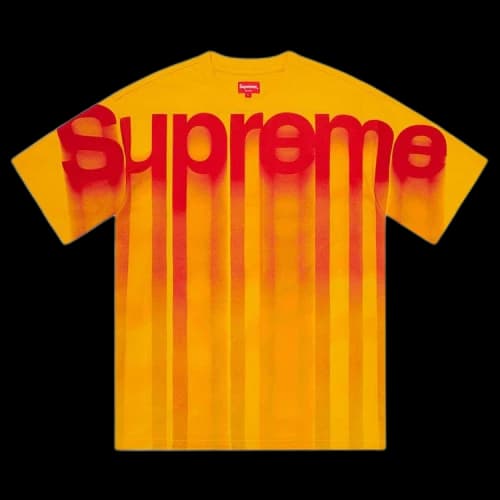 Supreme Bleed Logo Short-Sleeve Top 'Yellow'