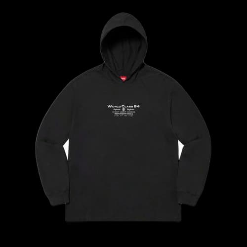 Supreme Best Of The Best Hooded Long-Sleeve Top 'Black'