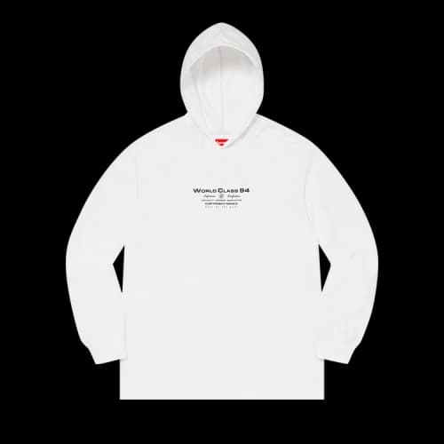 Supreme Best Of The Best Hooded Long-Sleeve Top 'White'