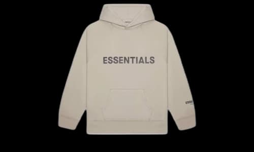 Fear of God Essentials Pullover Hoodie Applique Logo Olive/Khaki