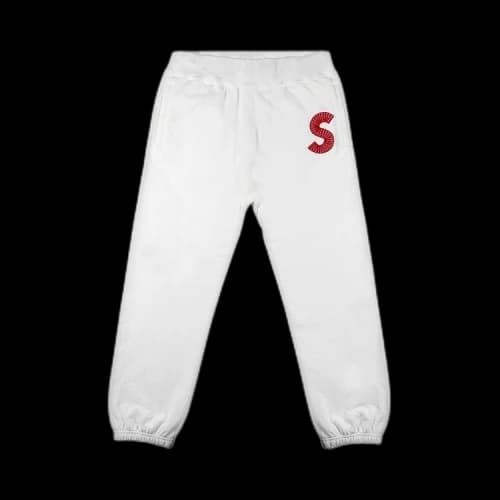 Supreme S Logo Sweatpant 'White'