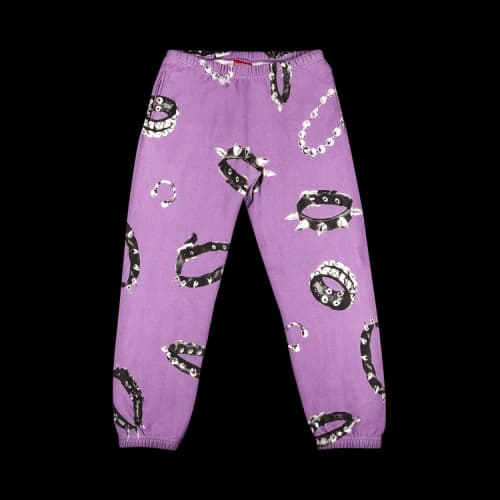 Supreme Studded Collars Sweatpant 'Violet'