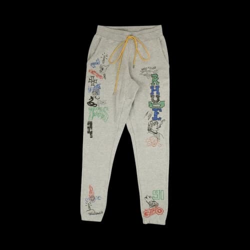 Rhude Doodle Joggers 'Grey'