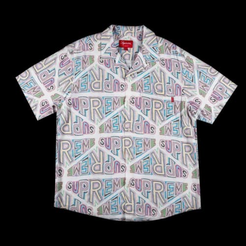 Supreme Perspective Rayon Short-Sleeve Shirt 'White'