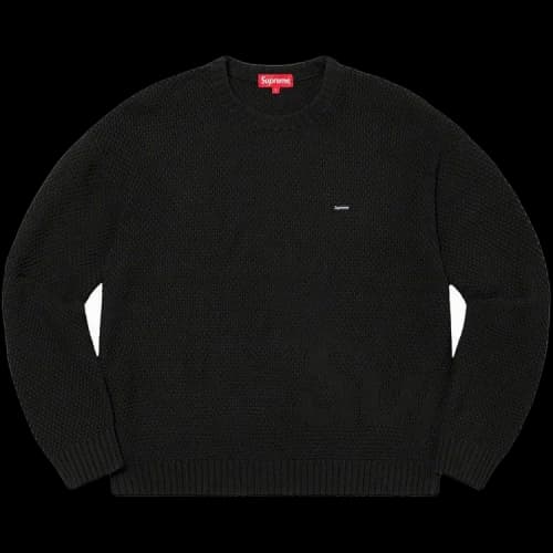 Supreme Textured Small Box Sweater 'Black'