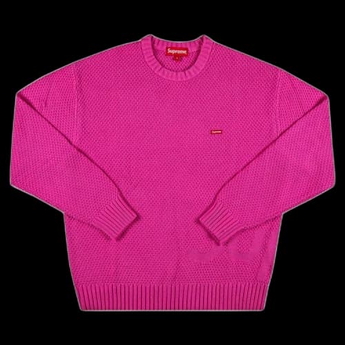 Supreme Textured Small Box Sweater 'Pink'