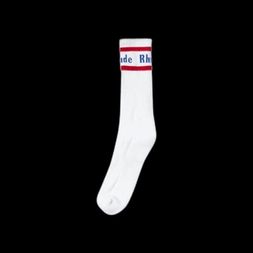 Rhude Vintage Logo Sock 'White'