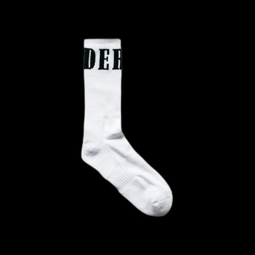 Rhude Wrap Logo Sock 'White/Black'