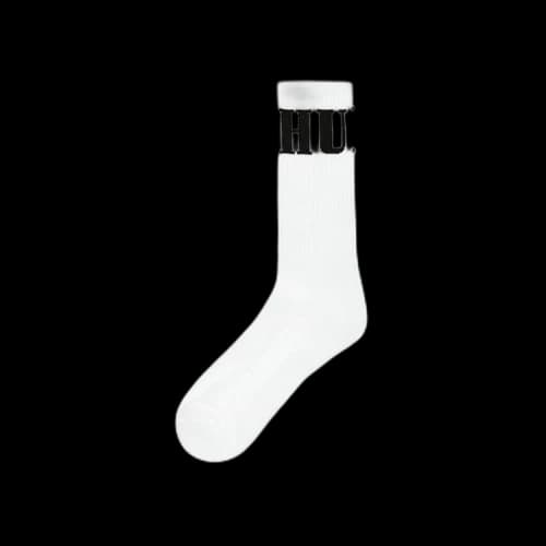Rhude Wrap Logo Sock 'White'